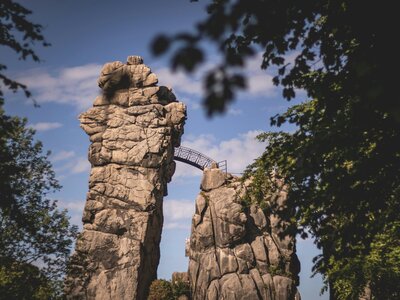 Externsteine: Externsteine, the "rocky mountains" of Ostwestfalen-Lippe (Germany)