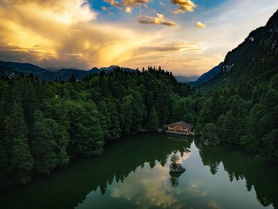 Berglsteiner Lake: Berglsteiner Lake from Above