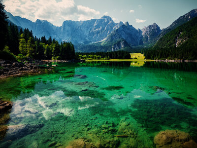 Lago di Fusine: Bergsee