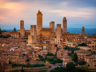 Old Road to Poggibonsi: in the last light