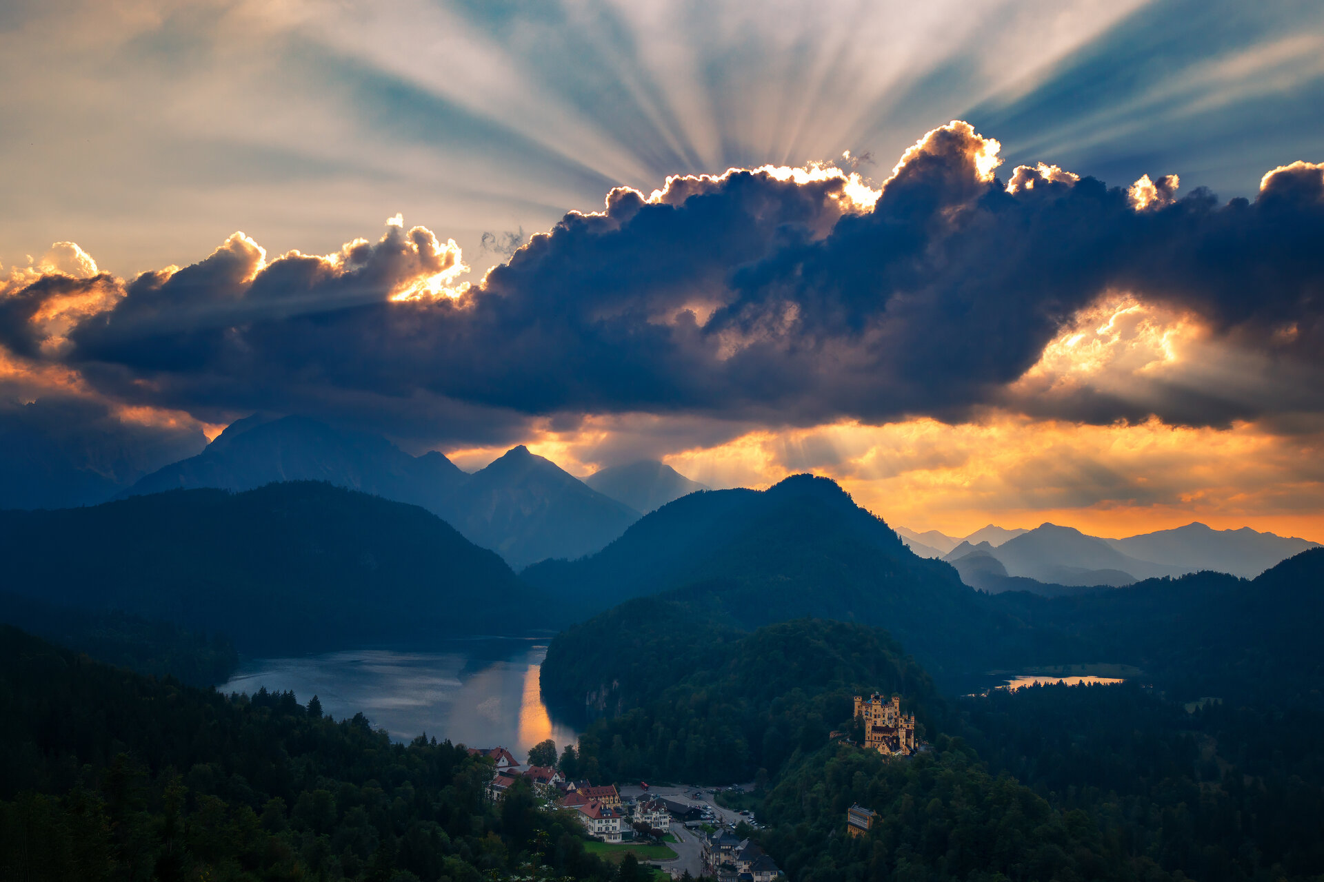 Fotospot Panoramablick Schwangau