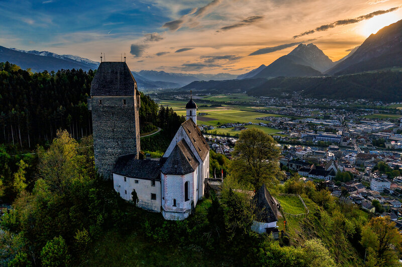 Sonnenuntergang im Inntal