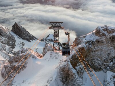 Zugspitze: Wolkentauchen