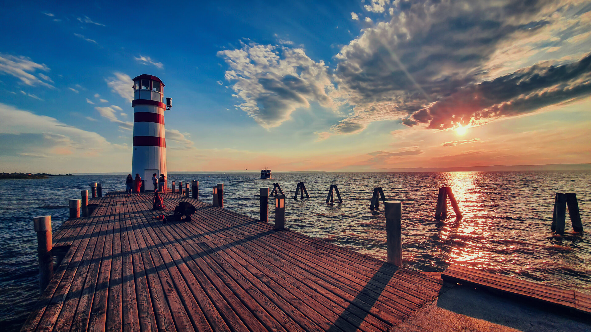 Fotospot Leuchtturm Podersdorf am See