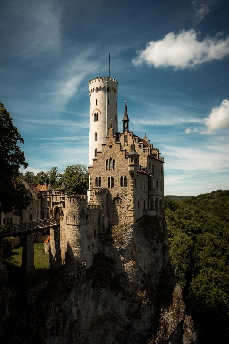 A castle built on top of a cliff