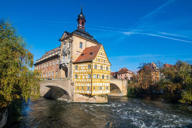 old city-hall of the lovely Town Bamberg in German, Bavaria,
