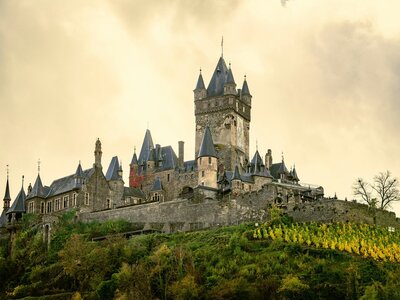 Cochem Reichsburg: a castle on a hill