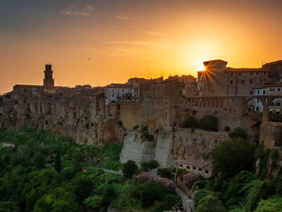 Sonnenuntergang über Pitigliano