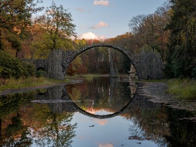 Rakotz Bridge: a bridge over a river